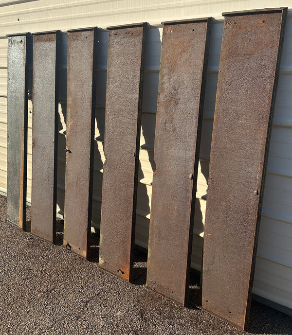 Set of 6 - 57" Wide Cast Iron Stair Treads GA20822