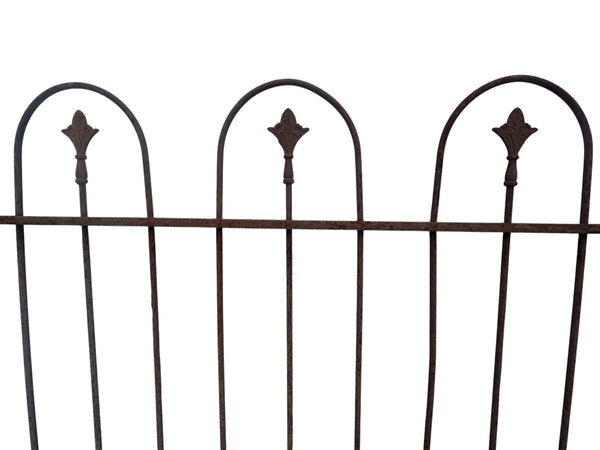 162 Ft of Antique Wrought Iron Hairpin Fencing GA20876