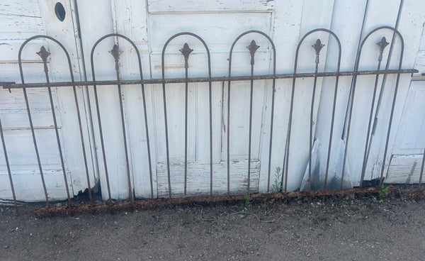 59 Feet of Wrought Iron Hairpin Fence Panels GA21272