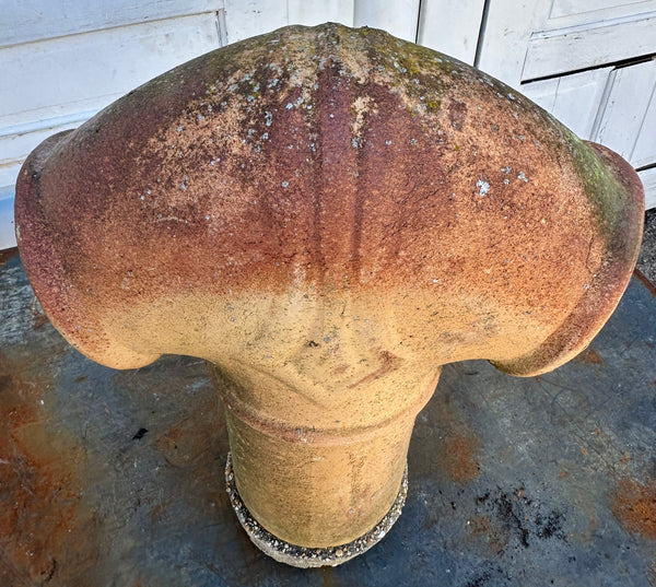 Terracotta Double Pipe Chimney Pot GA20478