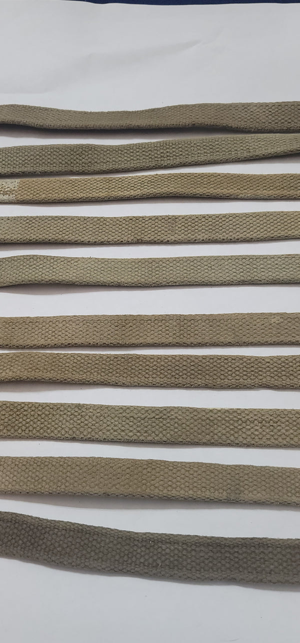 Set Of 10 WWII M1941 Bed Roll Equipment Straps GS00660