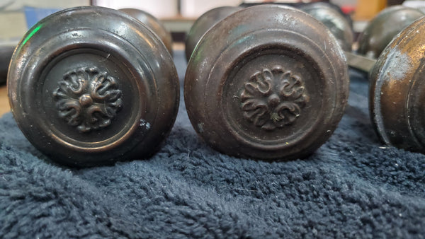 5 Sets of Brass Louis XVI Style Door Knobs GAM012