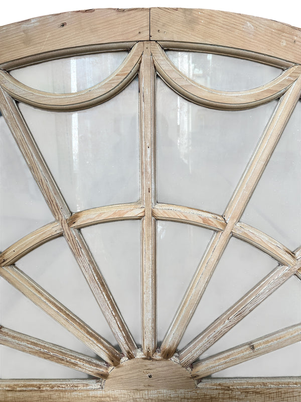 Restored Antique Transom Window w/ Frosted Glass GA20694