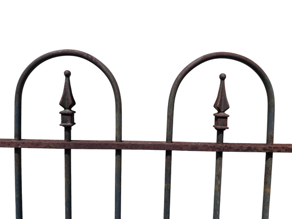 44 Ft of Antique Wrought Iron Hairpin Fencing GA21055