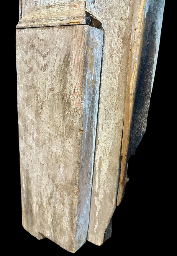 Antique Traditional Painted Wood Fireplace Mantel GA20599