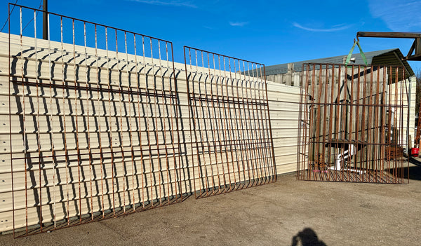 9Ft Tall Wrought Iron Fencing - 5 Panels in Set GA20515