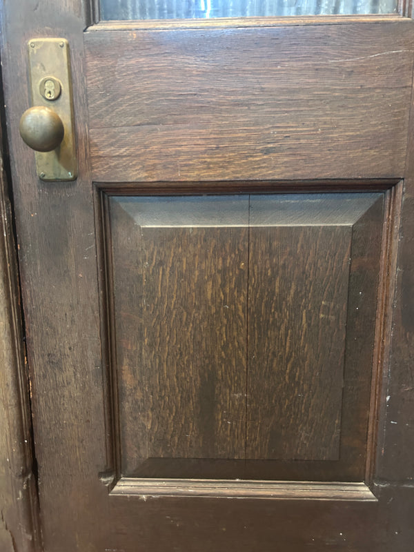 Pair of Beveled Glass Fire Exit Doors GS011026