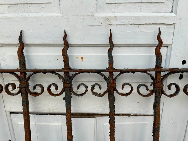 20 Ft of Antique Wrought Iron Garden Gate Fencing GA20490