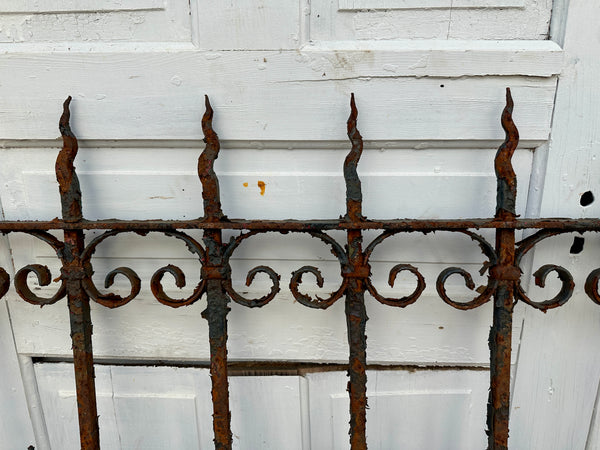 20 Ft of Antique Wrought Iron Garden Gate Fencing GA20490