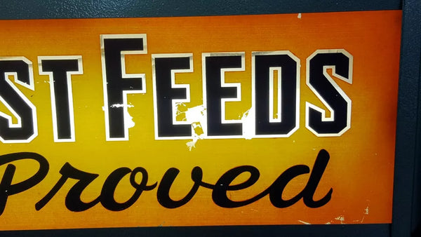 Vintage "Gooch's Best Feeds - Feeder Proved" Large Advertising Clock GS00079