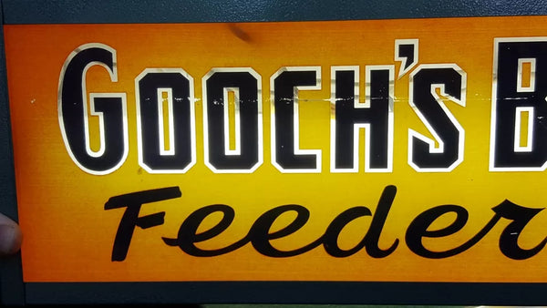 Vintage "Gooch's Best Feeds - Feeder Proved" Large Advertising Clock GS00079