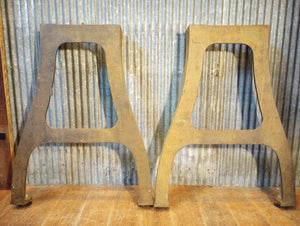 Pair of Cast Iron Machine Legs 30 1/2