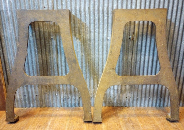 Pair of Cast Iron Machine Legs 30 1/2" T x 24" W GA-S075