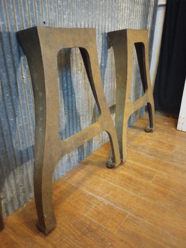 Pair of Cast Iron Machine Legs 30 1/2" T x 24" W GA-S075