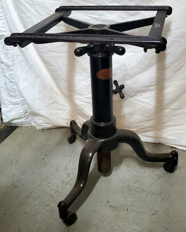 1920's Industrial Adjustable Table Base GAM0096