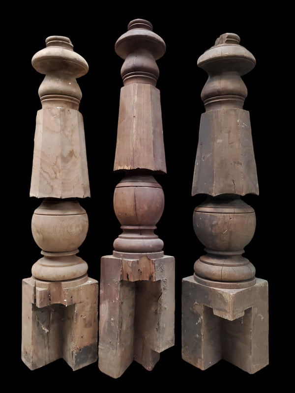 Set of 3 Octogon Newel Posts GAM0228