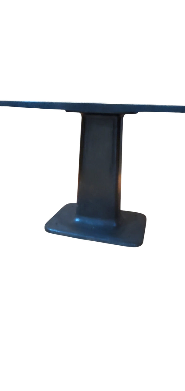 Round Black Granite Table With Cast Iron Machine Base GAM0417A