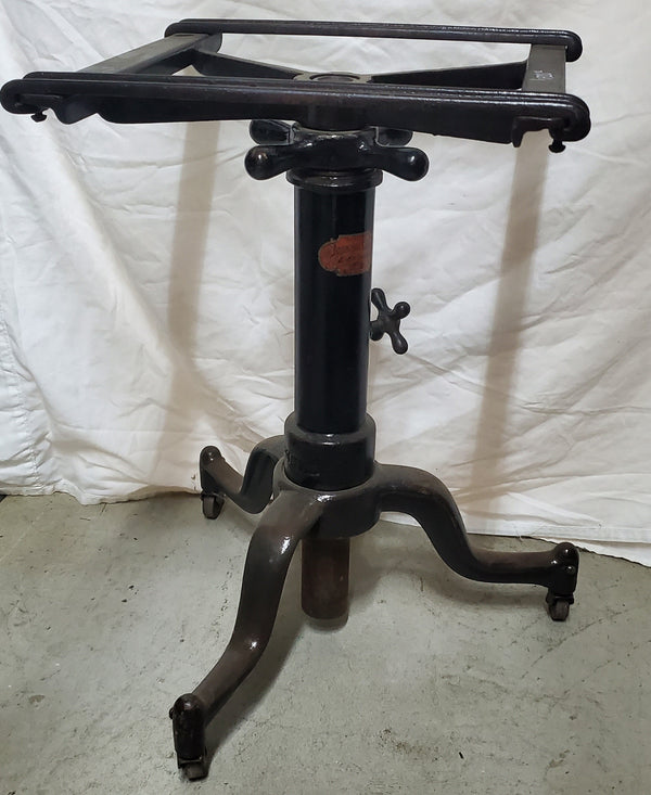 1920's Industrial Adjustable Table Base GAM0096