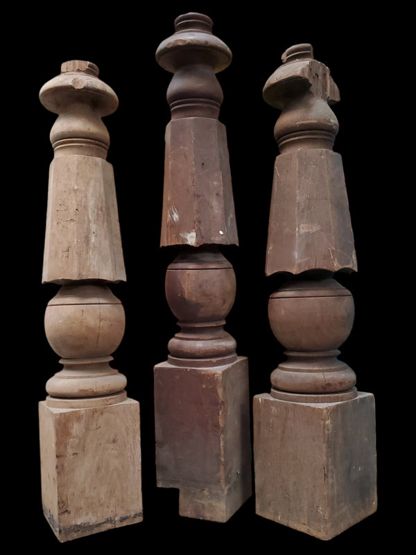 Set of 3 Octogon Newel Posts GAM0228