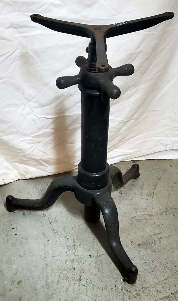 1920's Industrial Adjustable Table Base GAM0097