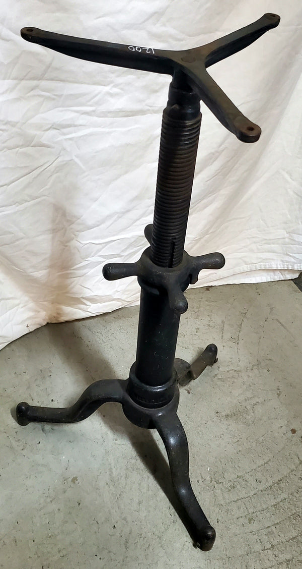 1920's Industrial Adjustable Table Base GAM0097