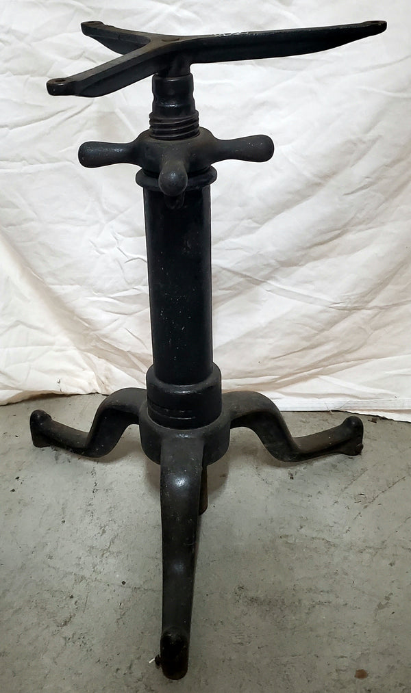 1920's Industrial Adjustable Table Base GAM0097