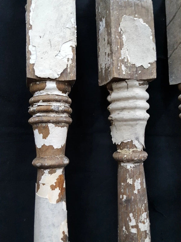 4 Wooden Spindle / Balusters Double Spiral Collar 25 1/2" x 1 3/4" GS00456