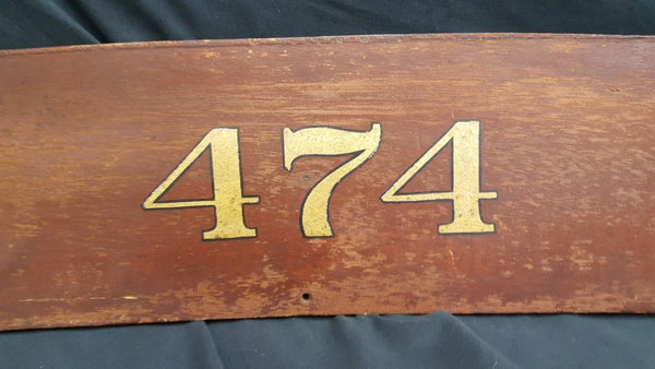 1940's Street Car Trolley Car Vehicle Signage #474 From Richmond Virginia GA20183