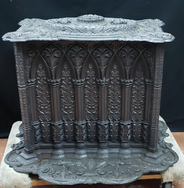1845 Victorian Atwood Cole & Crane Cast Iron Parlor Stove #2 GA9650