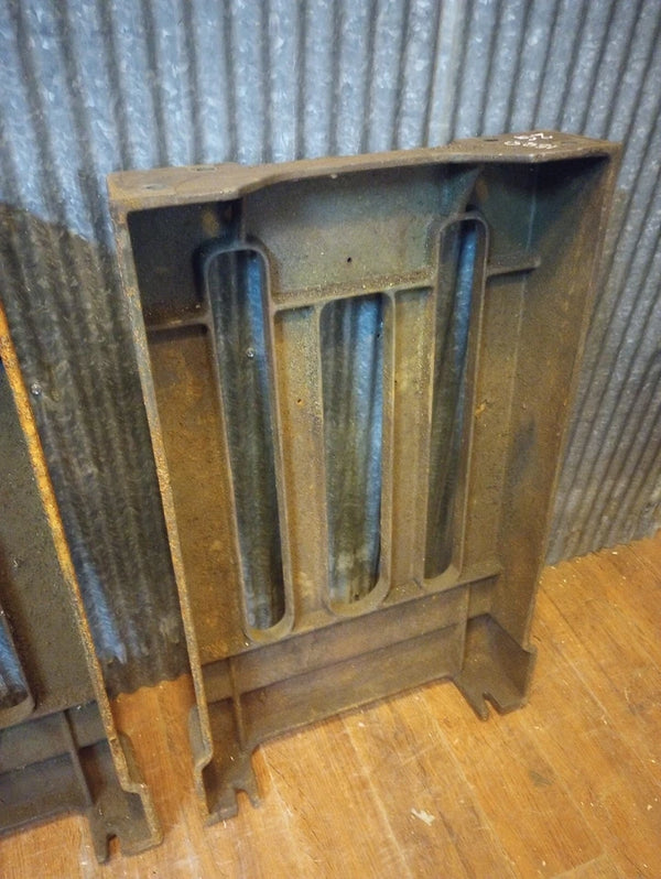 Pair of Walker & Turner Cast Iron Factory Machine Base Legs 31 3/8" T x 19" W GA-S068