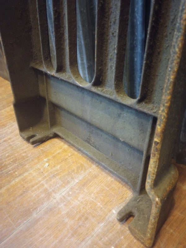 Pair of Walker & Turner Cast Iron Factory Machine Base Legs 31 3/8" T x 19" W GA-S068