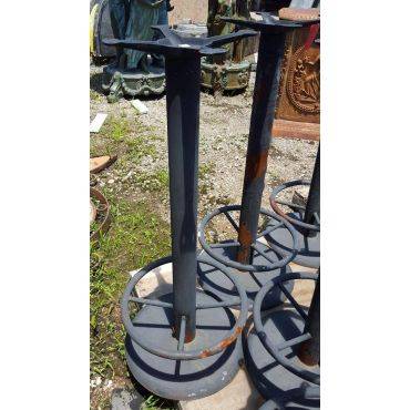 Steel Pedestal Table Base With Foot Rest