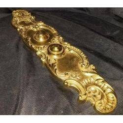 Ornate Art Nouveau Brass Door Plate #GA290
