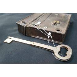 Rim Lock with Matching Keeper & Folding Key #GA4165