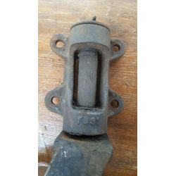 Set of 4 Very Large Cast Iron Industrial Swivel Casters #GA701