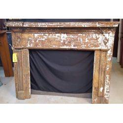 Solid Wood Mantel with Carved Diamond Accents #GA2005