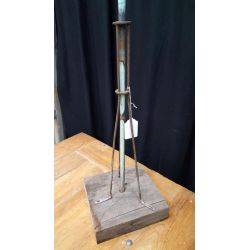 Reclaimed Wrought Iron & Wood Lightening Rod With Top Finial #GA170