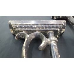 Pair of Large Cast Aluminum Sconces #GA1177