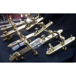 Set of 9 Brass Door Lever Cylinder Lock Sets #GA1086