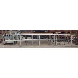 Complete Set of Steel Crowd Traffic Control Barrier Bars