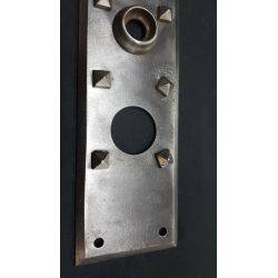 Gothic Style Grey Doorknob Backplate with Raised Points #GA1097