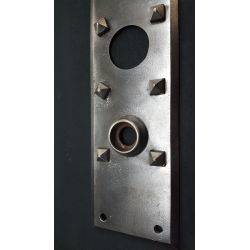 Gothic Style Grey Doorknob Backplate with Raised Points #GA1097
