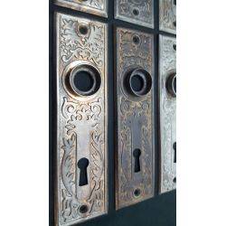 Set of 8 Victorian Eastlake Matching Door Knob Backplates #GA1115