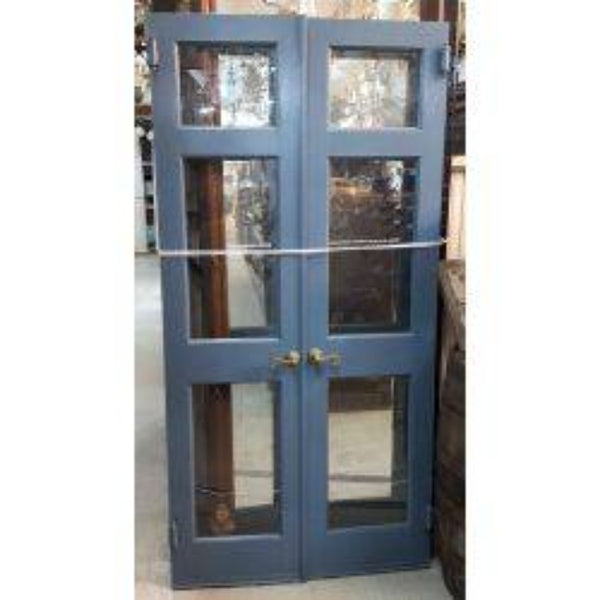 6 Pane & Wood Storm Door with Hardware #GA1141