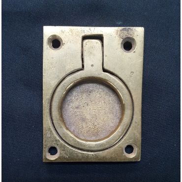 Solid Brass Pocket Door Ring Pull Plate #GA1193