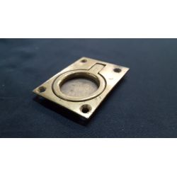 Solid Brass Pocket Door Ring Pull Plate #GA1193