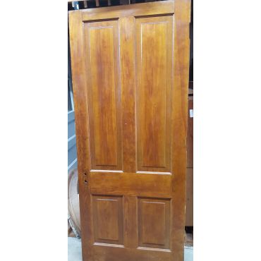 Solid Heart Pine 4 Panel Interior Door with High Gloss Finish #GA2051