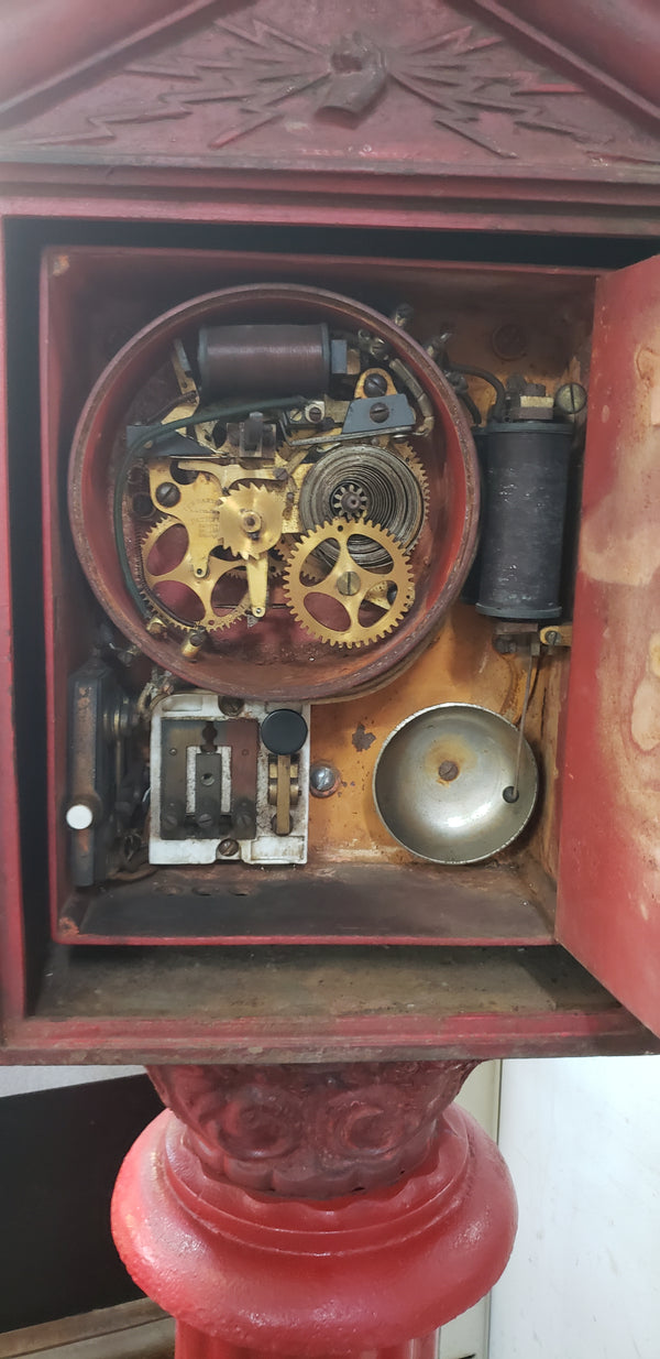 Restored Gamewell N.Y. Fire Alarm Telegraph Co. Station Box on Pole #GA2197
