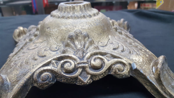 Antique Ornate Cast Brass Lamp Floor Base #GA2205