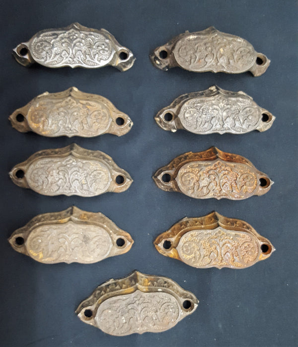 Set of 9 Ornate Victorian Cast Iron Furniture Drawer Pulls #GA2251 – Governor's Architectural Salvage Set of 9 Ornate Victorian Cast Iron Furniture Drawer Pulls #GA2251 – Governor's Architectural Salvage